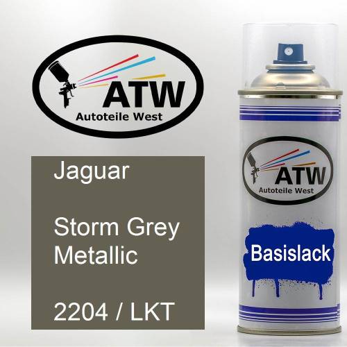 Jaguar, Storm Grey Metallic, 2204 / LKT: 400ml Sprühdose, von ATW Autoteile West.
